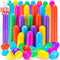 YEAHBEER 288 Easter Eggs -2.36" Bright Colors Plastic Easter Eggs Empty for