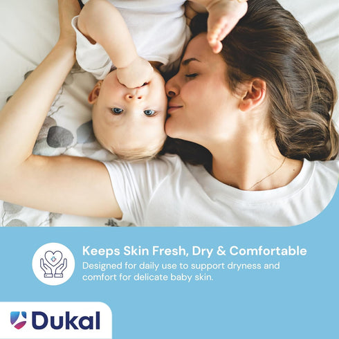 4 oz. Pack 2 Dukal DawnMist Baby Powder Cornstarch Formula, of Gentle, Softening Powder for Babies, Adults, and Daily