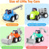 ORWINE 18 4PCS Inertia Trucks Toy Cars, Early Educational Baby Boy Toys Months, Push and Go Cars Gifts for Boys