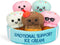 Emotional Support Ice Cream Cones by Relatable, Cuddly Stuffed Animals and Toys,