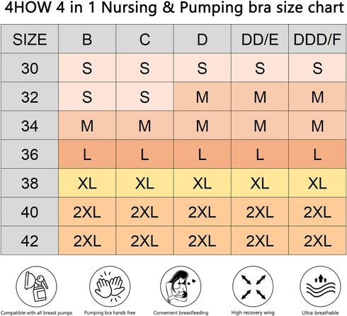 All-in-One Hands-Free Pumping and Nursing Bra for Moms