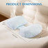 Pregnancy Pillow for Sleeping, Portable Adjustable Maternity Wedge Pillows for Side Sleepers, Belly, Back & Hip Support