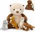 5pcs 14.5" Mommy MaoGoLan Otter Stuffed Animal - Sea Otter Plush with Babies Inside, Soft Cute Stuffed Otter Plushies