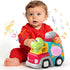1 2 3 18-36 P&C Dinosaur Truck Toys for Year Old Boys Girls, Months Baby Toy with Music & Lights, Montessori Learning
