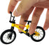 Compact Alloy Mountain Bike Finger Toy - Yellow with Movable Parts