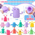 Booson 120 14 PCS Finger Puppets Toys Cute Monster Finger Puppets Soft Rubber Stretchy Fidget Doll Toys for Role
