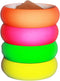 4 Pack 1980s Style Costume Bracelets, 1" Soft Bangles
