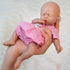 7 inch Vollence Mini Preemie Full Body Silicone Baby Girl Doll Lifelike Tiny Small Reborn Babies Dolls Surprice
