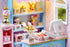 (QT045) CUTEROOM DIY Doll House Miniature Furniture Wooden House Kit with Dust Cover & LED Light and Accessories - New