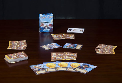 Take The Gold - A Game of Pirate Cats vs. Officer Corgis for 2-6+ Players, Ages 9+