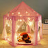 WERSHOW 55" Hexagon Coral Rug - Ultra Soft Carpet for Princess Castle Playhouse Bedroom Length Girls Anti-Slip Bottom