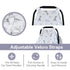 Baby Car Seat Covers for Boys Girls, Metplus Muslin Infant Canopy, Lightweight Breathable Newborn Carrier Cover,