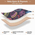 KUEJOP 50x50 inch Tummy Cute Neon Food Baby Play Mat for Floor, Playpen Mat,Thicken Soft Non-Slip Time Mat for Toddlers