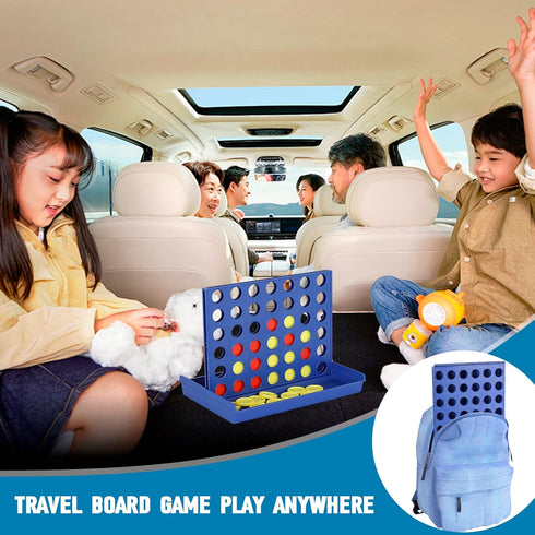 4 in a Row Connect Game Travel Board Game, Medium Size 9.4 inch x 6.8 inch