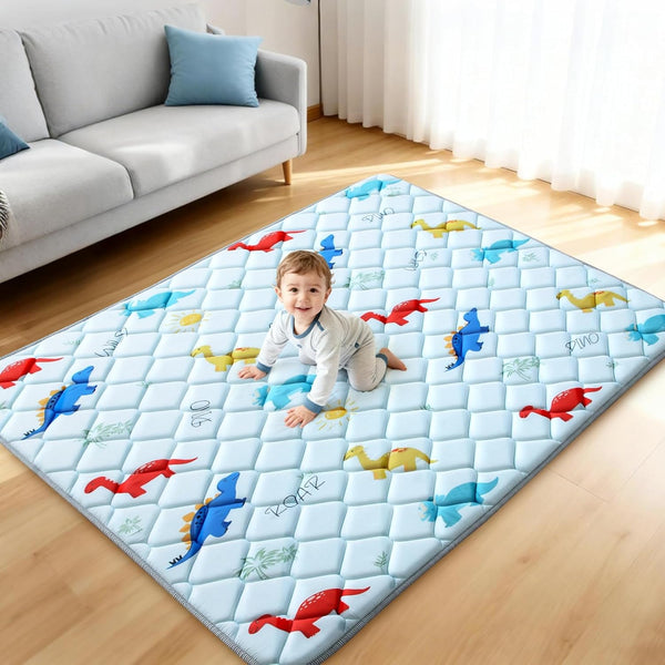 omzer Baby Play Mat for Floor: 65" x 50" Playpen Mat -