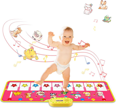 Floor Piano Mat for Toddlers, M SANMERSEN Kids Sensory Educational Dancing Keyboard