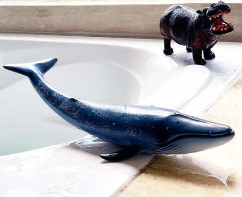 Gemini&Genius Blue Whale Sea Animal Action Figure, Ocean Shark Whale Model Toy for Kids and Collectors