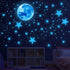 Glow in The Dark Stars, 1088 Pcs Ceiling Stars and Moon Wall Decals, Perfect for Kids Room Nursery Bedroom Decor