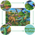 100 Piece Dinosaur Jigsaw Puzzle for Kids Ages 4-8, Educational Learning Toys for Boys & Girls - Unique Pieces