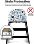 mamatepe 2-Point Baby High Chair Cover with Strap Pads & Harness - Machine Washable, Waterproof, Portable