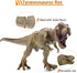 2Pcs Dinosaur Set, 15.7" Tyrannosaurus Rex and 12.2" Realistic T-rex, Educational Action Figures