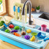 3 4 5 6 7 3-5 JUKUDAHU Play Sink with Running Water, Play Kitchen Toys Sink for Kids Years Old, Electrical Dishwasher