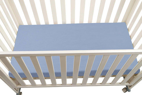 100% 52" 28" 2 Pack, Onacosht Muslin Crib Sheets for Boys Girls, Soft Breathable Cotton Baby Fitted Sheet x