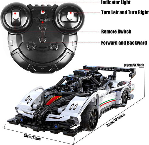Aorkler 6 7 8 9 10 11 12 Sets (457PCS) STEM Buidling Toys for + Year Old Boys Girls Gifts Remote Control Car Toy
