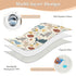 siphylline 52" 34" Retro Easter Bunnies Extra Large Resuable Baby Bed Pad Highly Absorbent Diaper Changing Pad
