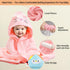 GINUMWA 12 Set, 32x32 Inch 3 9 PCS Hooded Baby Towel Absorbent Baby Bath Towels, PCS Soft Hooded Towels & PCS