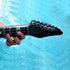 Treasure Gurus Set 2 40" Inflatable Silver Gold Electric Guitar Blow Up Toy for Swimming Pool Floaties