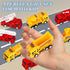 HSMQ 8 Pack Set, Pull Back Cars Vehicle Toys Fire Truck Construction Truck Model for Kids Boys Girls Toddler, Mini Pull