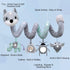 Baby Toys 0-3 Months, Car Seat Toys, Stroller Toys, Infant Toys 0-6 Months, Baby Spiral Toys with Music Rattle