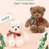 15” Teddy Bear with Heart - Cute Brown Stuffed Animal Plush Toy for Valentine's Day, Gifts for Girlfriend, Boyfriend,