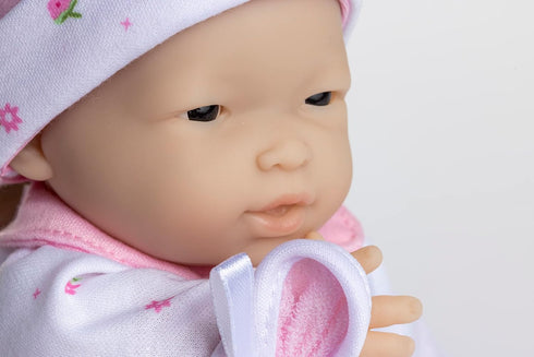 11" JC Toys Berenguer Asian La Baby Doll,Pink Asian