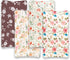FIGEPO 4 Pack Set Baby Girl Changing Pad Covers Sheets Soft Fitted Floral or Elephant Theme Baby Girl Mattress Covers