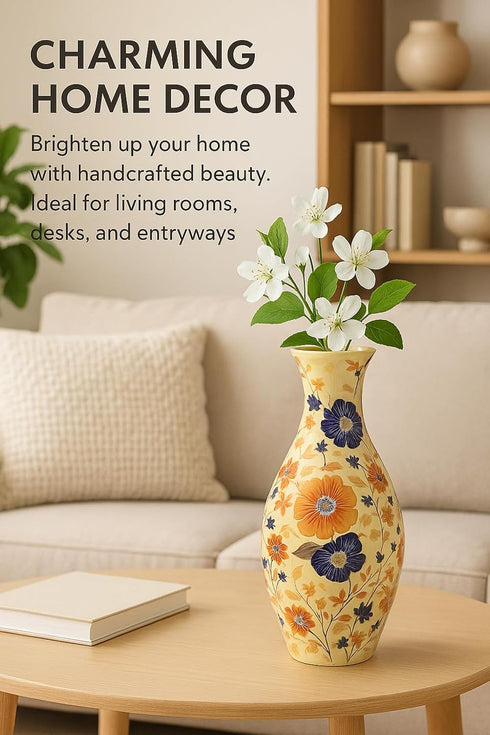Enirunly 3D 160-Piece Puzzle Vase Curved Plastic Jigsaw with Detachable Water Cup DIY Decorative Flower Vase for Adults