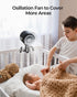 Koonie Oscillating Stroller Fan, Clip-on for Car Seats, USB Rechargeable, 3 Speeds, Quiet Operation - Portable Baby