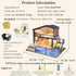 Spilay Dollhouse Miniature with Furniture - DIY Wooden Crafts Doll House Kit, 1:24 Scale Creative Room Gift with Music