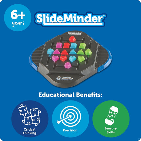 Learning Resources SlideMinder Brain Teaser Puzzle Game, Travel Gifts for Kids, Interactive STEM, Critical Thinking