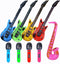 9Pcs Inflatable Guitars and Microphones, Party Props for 80s 90s Themed Events, Rock Star Toy Set