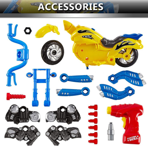 Liberty Imports Kids Take Apart Toys - Build Your Own Motorcycle Vehicle Construction Playset with Tools
