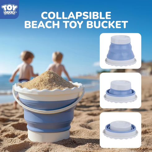30 4-8 Summer, TOY Life Pcs Dinosaur Fossil Beach Toys for Kids Ages Collapsible Sand Toys with Dinosaur Toys Silicone