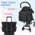 mommore Diaper Bag Tote with Stroller Organizer Puffer Bag Large Capacity Baby Bag with Changing Pad for Travel