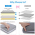 Elbow Set, 1.5 inch JJGoo Bath Kneeler with Rest Pad Kneeling Pad Mat for Bathtub - Gray