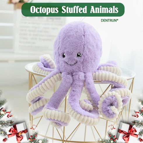 DENTRUN Octopus Stuffed Animals - Giant Plush Doll Play Toys for Kids, Birthday and Xmas Present, 5 Colors