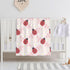 Cute Ladybug Baby Blanket, Soft Plush Throw for Girls, Toddler Newborn Ladybug Nursery Bed Blanket, 30x40 Inches