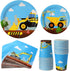 vinfo Construction Birthday Party Supplies Set 97 Pieces For Kids- Serves 24 Guest-Digger
