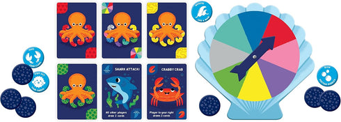 Mudpuppy Socktopus Octopus – Classic Kids Crazy 8’s Memory Game, Color Matching for Ages 5+, 2-4 Players