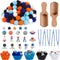 236pcs Space Sensory Bin Filler Fine Motor Toys Astronaut Spaceship Sensory Bin
